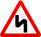 Дорожный знак - опасные повороты