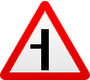 Дорожный знак - Примыкание второстепенной дороги