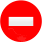 Дорожный знак - Въезд запрещен