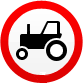 Дорожный знак - Движение тракторов запрещено