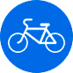 Дорожный знак - Велосипедная дорожка