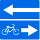 Дорожный знак - Выезд на дорогу с полосой для велосипедистов