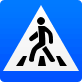 Дорожный знак - Пешеходный переход